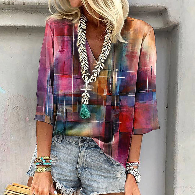 Levoire | Blouse Vintage Dégradé Multicolore