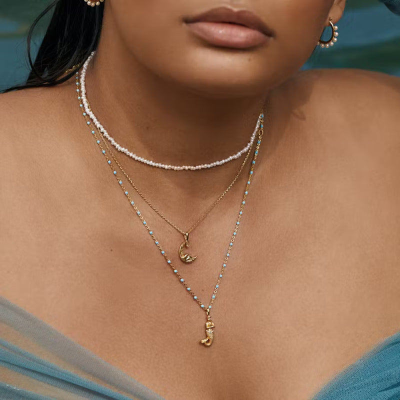 Levoire | Collier Pendentif Lune En Or 18 Carats