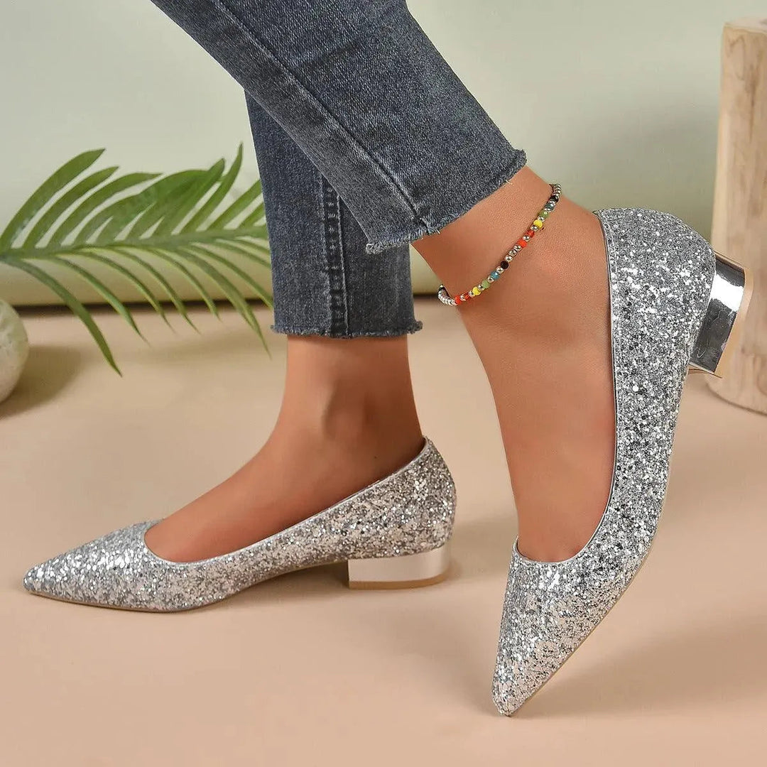 Levoire | Bas bas cristal perles