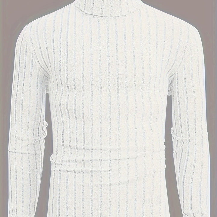 Levoire | Pull En Tricot Rayé Avec Col Pour Hommes