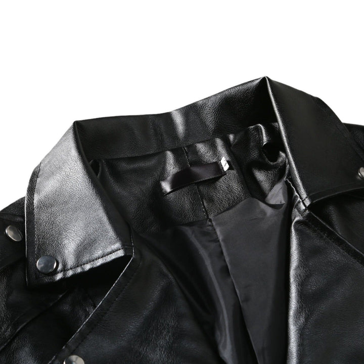 Levoire | Veste En Cuir Slim Fit Avec Revêtement