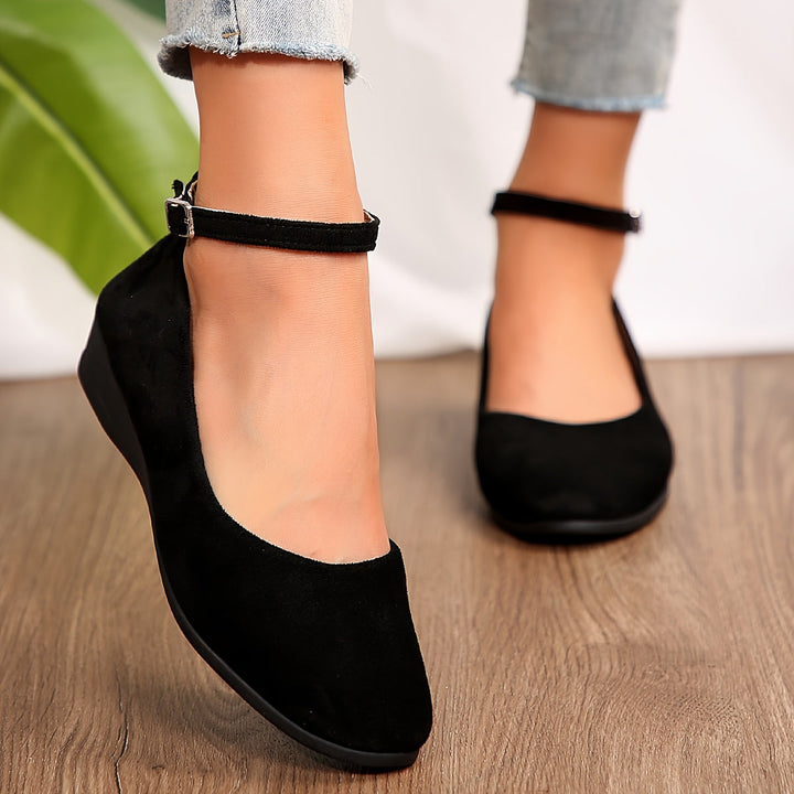 Levoire | Ballerines En Flanelle Simples Avec Des Boucles