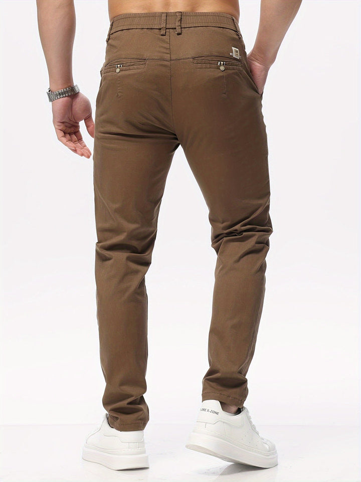 Levoire | Stretch Slim Fit Détente Mélange De Coton Pantalon