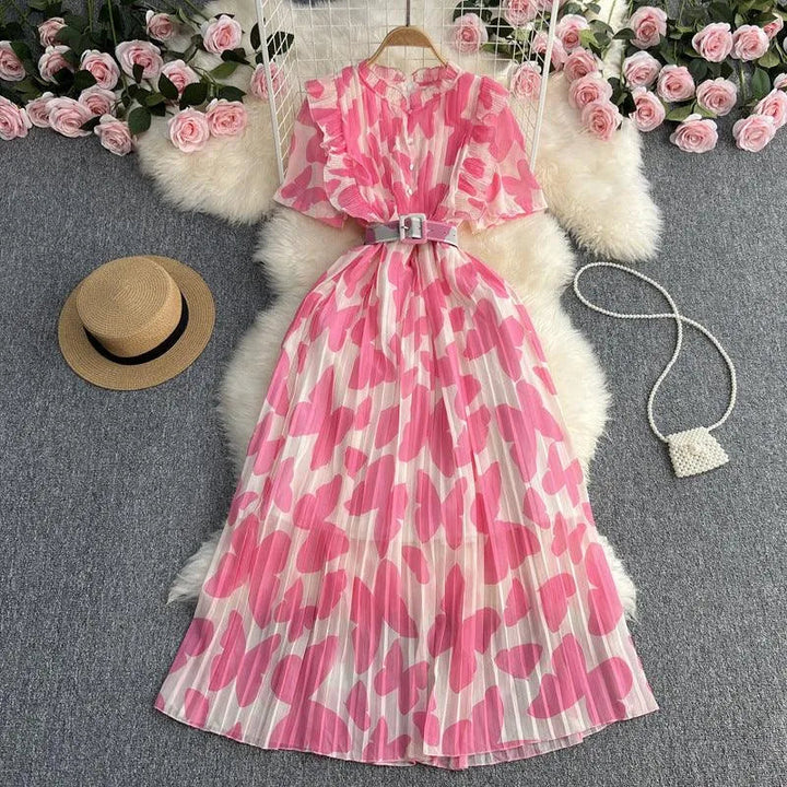 Levoire | Robe femme avec impression terrestre