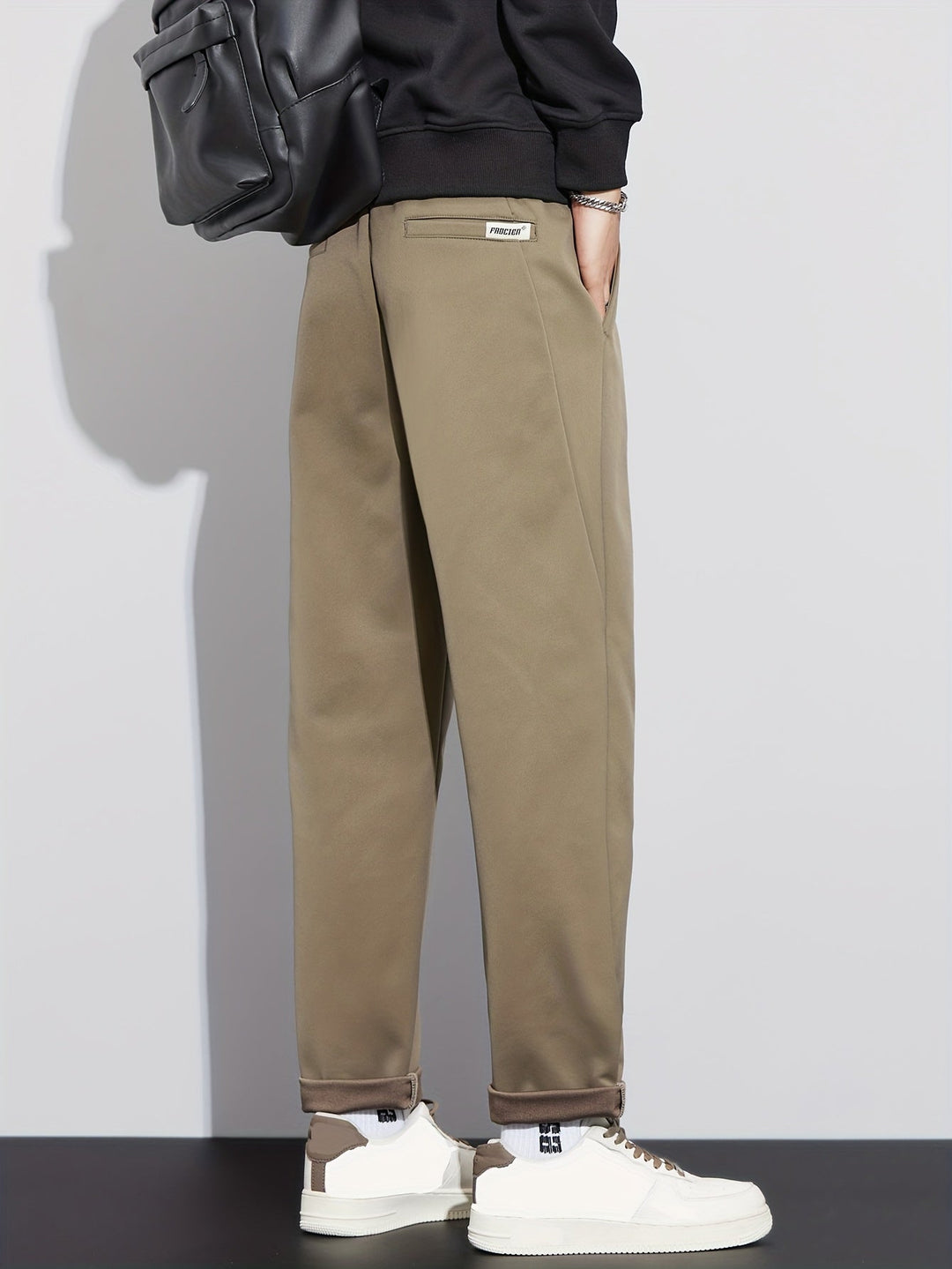 Levoire | Pantalons Unis Confortables Pour Hommes À Jambes Droites
