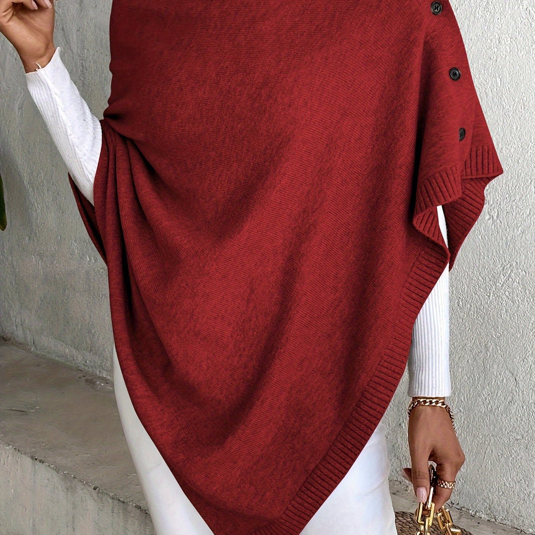 Levoire | Non Combiné Cape Tricoté Bordeaux rouge XXL(44)