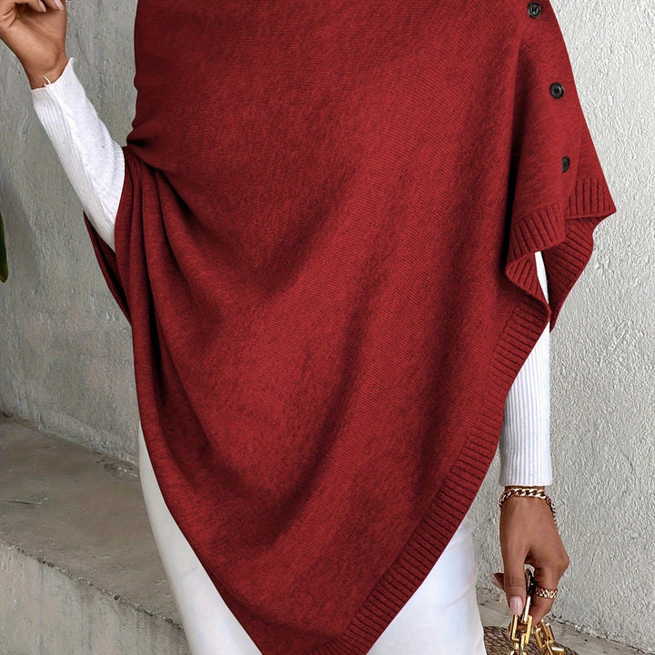 Levoire | Non Combiné Cape Tricoté Bordeaux rouge XXL(44)