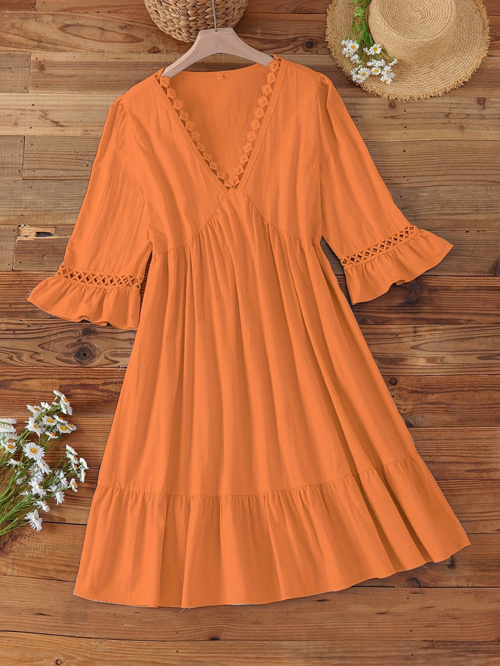 Levoire | Femme Robe élégante avec ourlet à volants