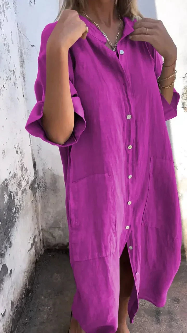 Levoire | Décontractée et élégante chemise d'hiver Violet