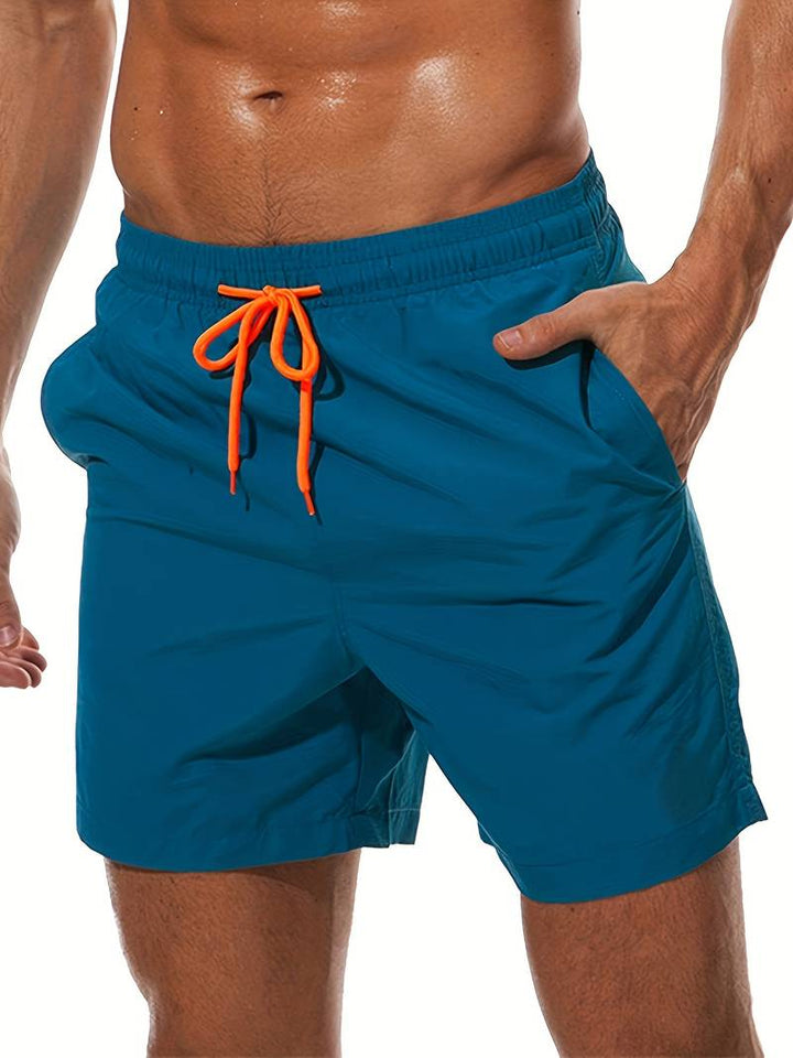 Levoire | Shorts De Bain Décontractés Avec Doublure En Mesh Bleu paon