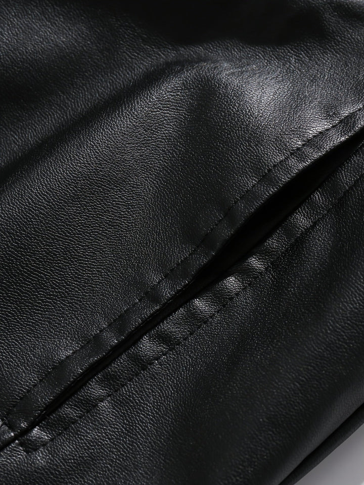 Levoire | Veste Pour Hommes En Cuir Pu Élégant