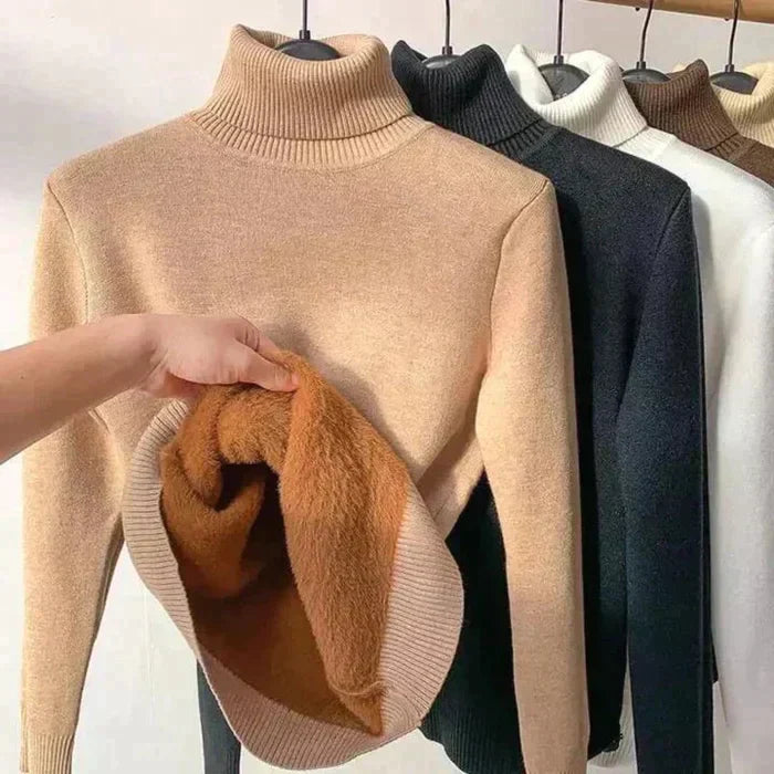 Levoire | Pull À Col Roulé En Polaire Braun