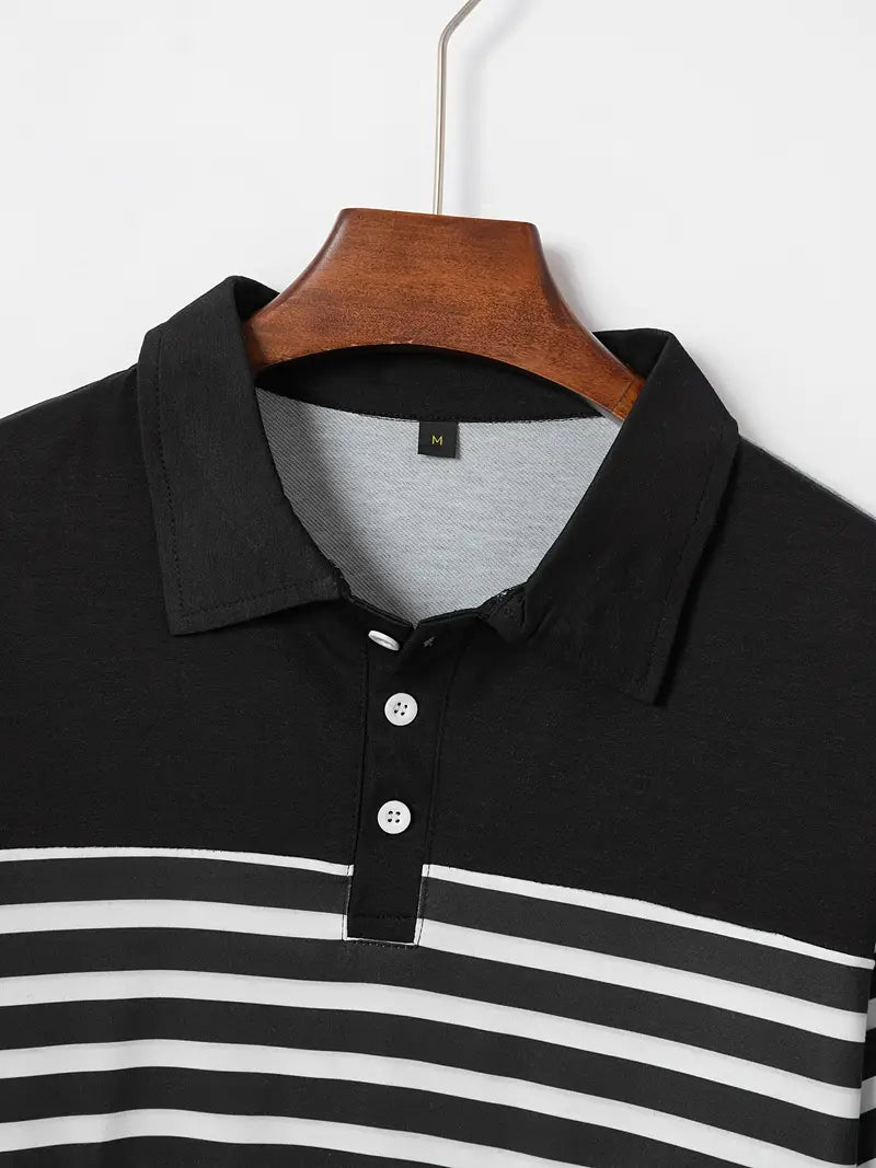 Levoire | Chemise Décontractée Rayée Manches Courtes
