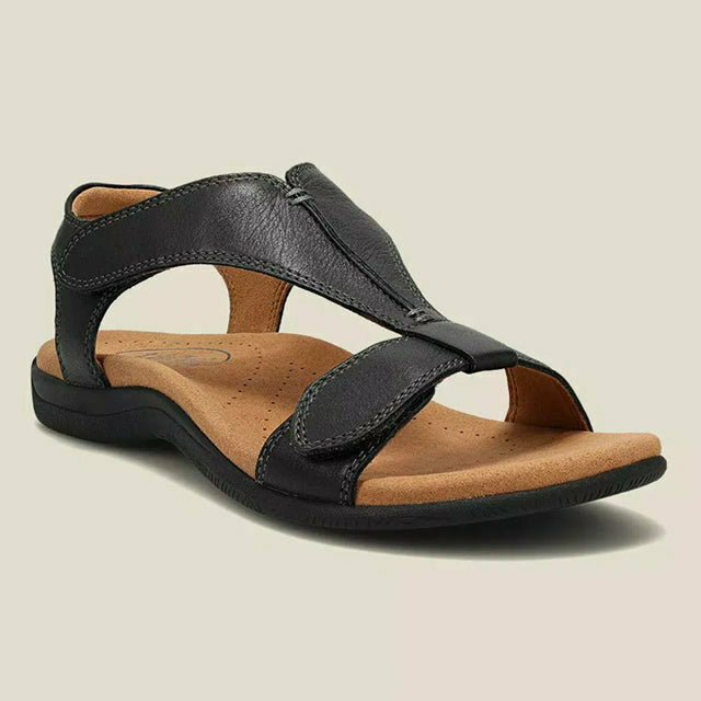 Levoire | Velcro Vintage De Couleur Unie Noir