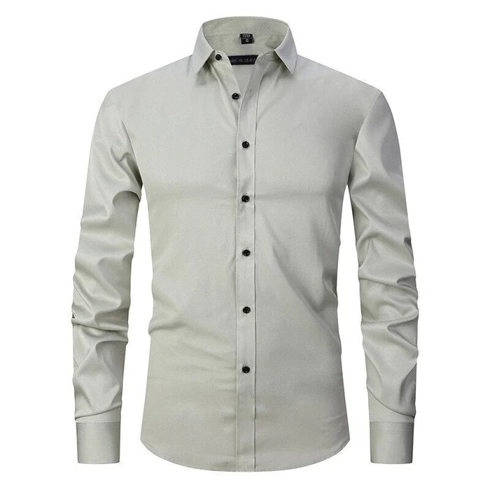 Levoire | Chemise Extensible Anti-Rides Vert