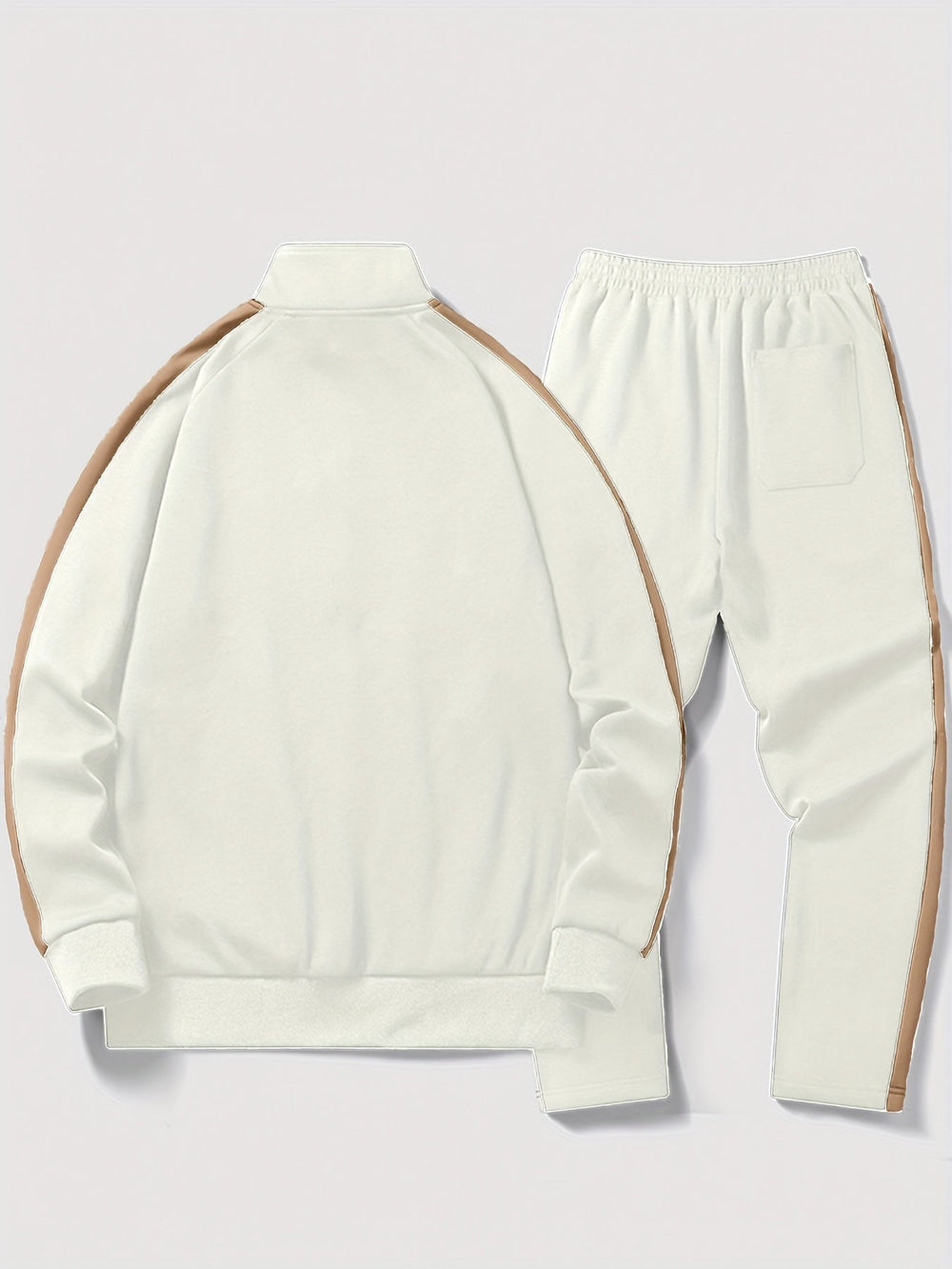 Levoire | Deux Teintes Ensemble D'Entraînement À Manches Longues Haut Avec Cordon Pantalons