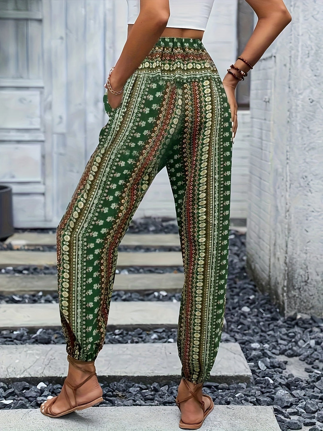 Levoire | Pantalon Imprimé Taille Haute Instant Boho Vibe