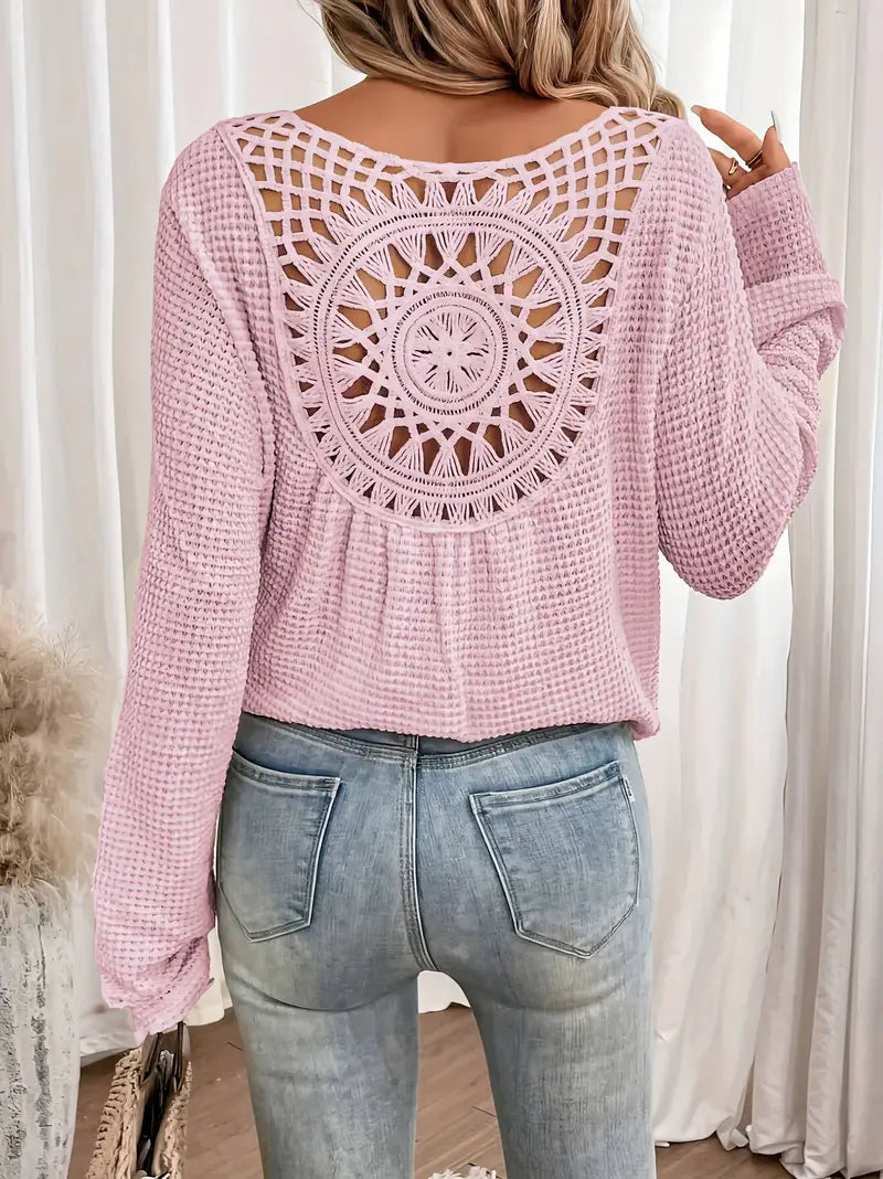 Levoire | Pull Mandala Gebatete Rose clair