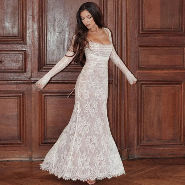 Levoire | Robe D'Été Pour Femmes À Motif Floral Robe De Longueur Décontractée Blanc
