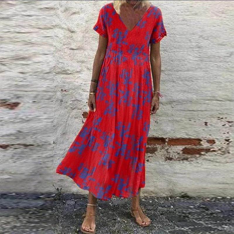Levoire | Robe Fleurie D'Été Rot