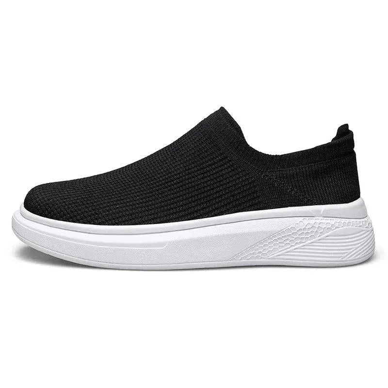 Levoire | Baskets pour hommes en mesh respirant – Légèreté et confort quotidien Noir et blanc