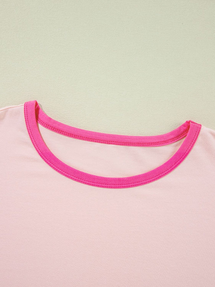 Levoire | Lettres Graphique Couleurブロック T-shirt Col rond sans manches