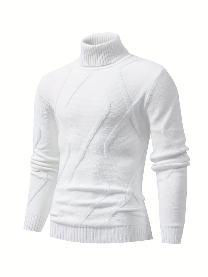 Levoire | Pull À Col Roulé En Tricot Avec Coupe Moderne