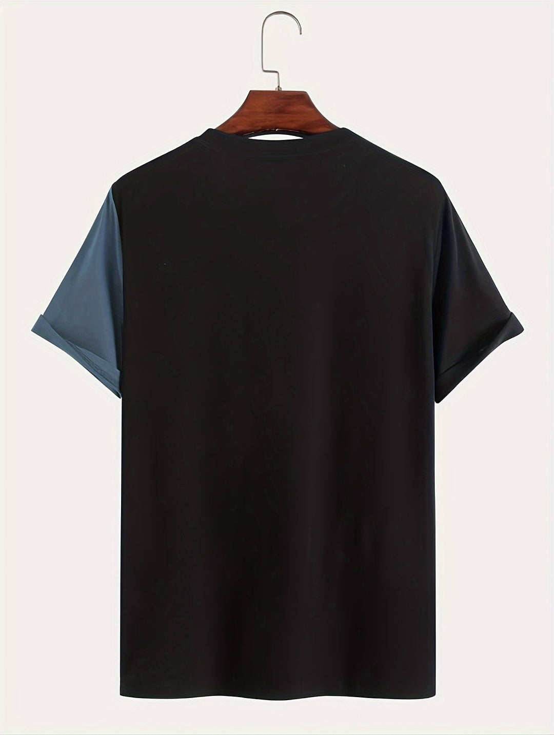 Levoire | T-Shirt Pour Hommes Avec Patchwork En Couleurs Contrastées Et Impression