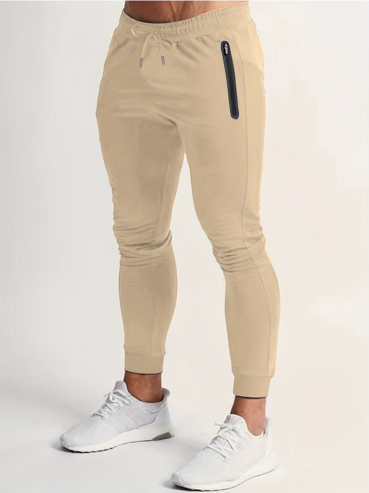 Levoire | Pantalons Sportifs Pour Hommes Avec Zip Et Cordon De Serrage