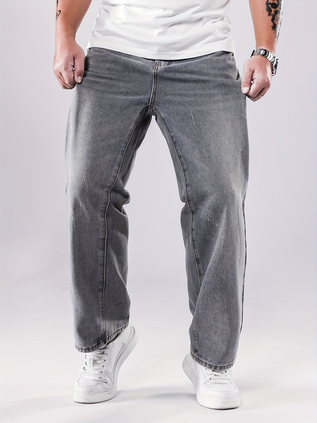 Levoire | Denim À Taille Haute Pantalons Longs