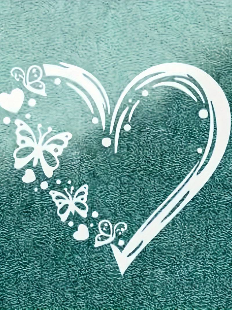 Levoire | T-Shirt Avec Impression De Cœur De Papillon Et Col Rond