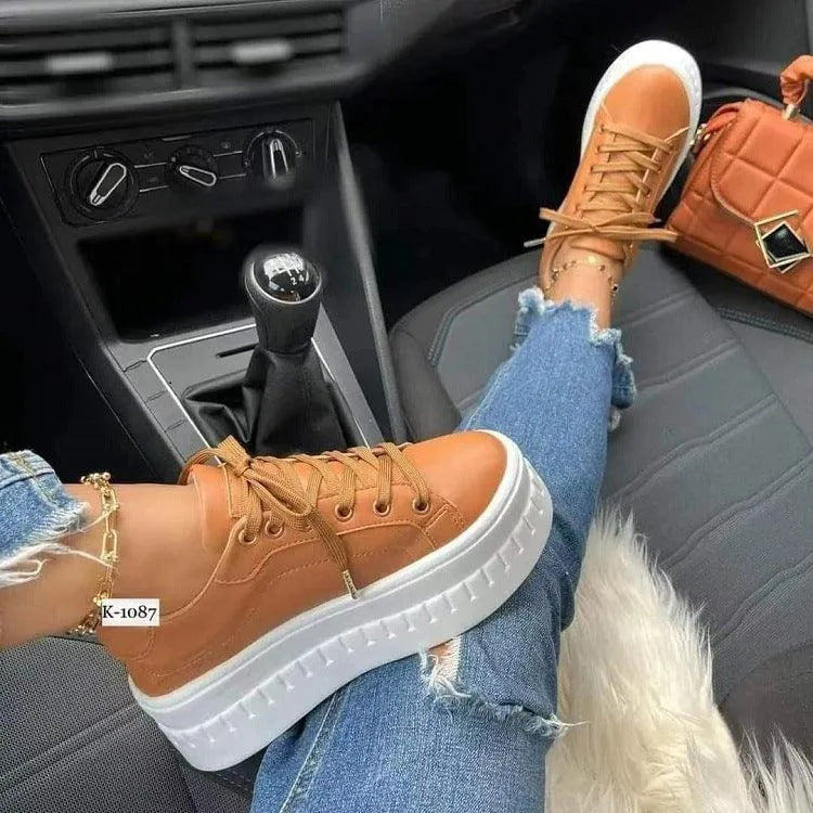 Levoire | Chaussures à lacets pour femmes Khaki