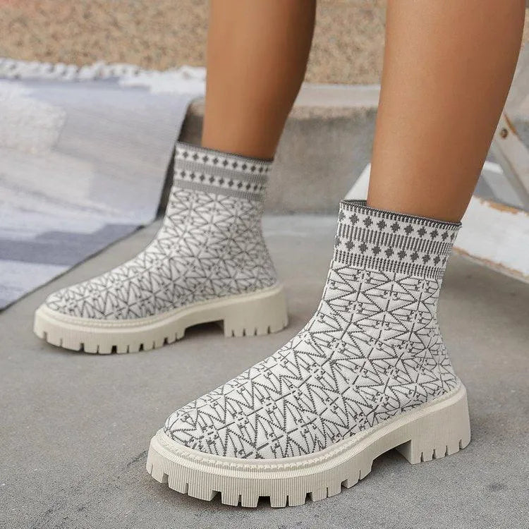 Levoire | Bottes Courtes Femme de Loisirs Blanc