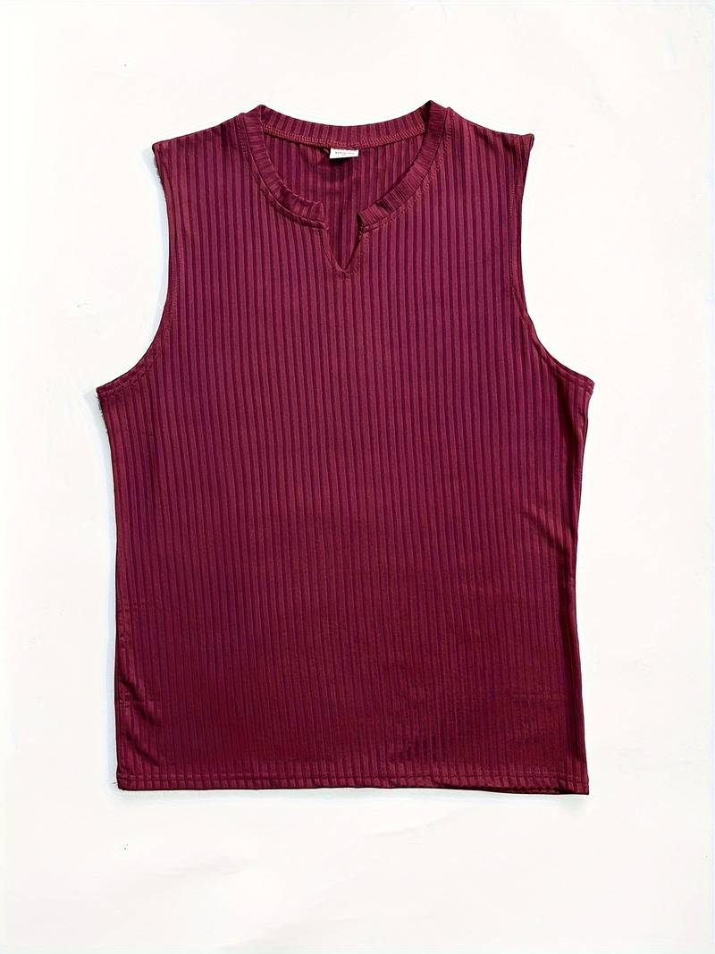 Levoire | Débardeur En Tricot Côtelé Avec Une Haute Teneur En Élasthanne Et Un Décolleté En V