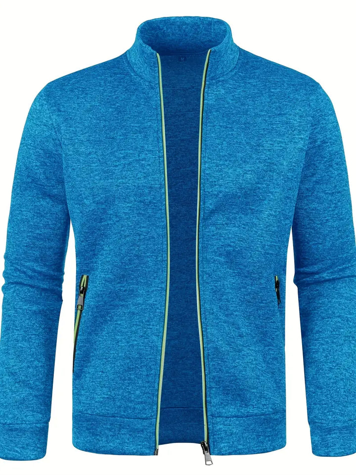 Levoire | Cardigan Moderne Avec Fermeture Éclair Complète Bleu ciel