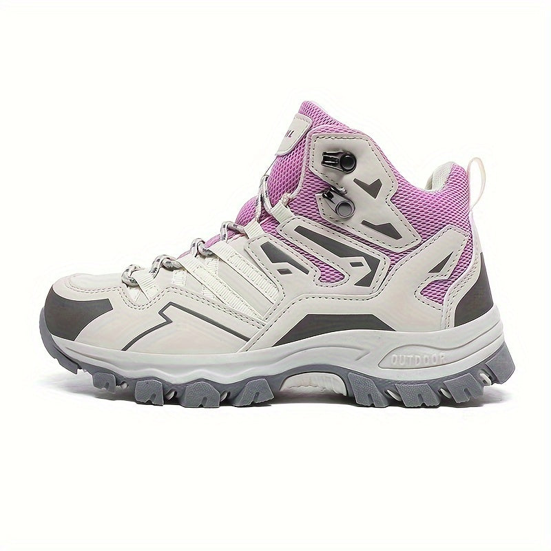 Levoire | Bottes De Randonnée Hautes Et Durables À Lacets Pour Femmes Violet