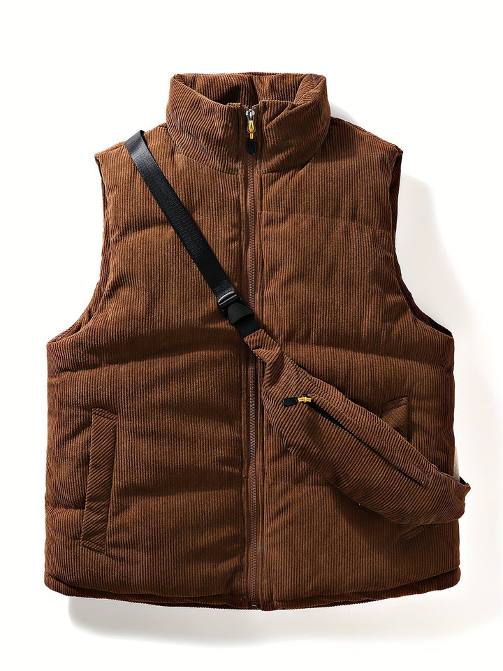 Levoire | Rento Taille Haute Gilet Avec Sac Croisé Couleur du café