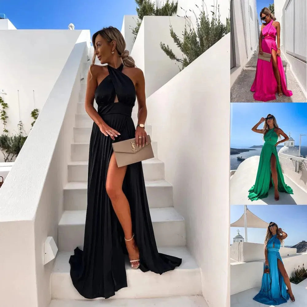 Levoire | Robe longue à encolure croisée