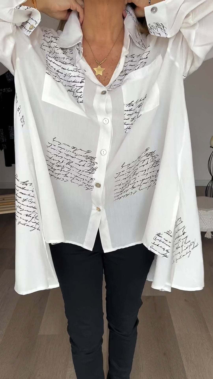 Levoire | Chemise À Boutonnière Écrite À La Main
