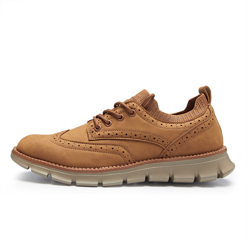 Levoire | Wingtip Brogue Chaussures Pour Hommes Erdgelb CN48(EU48)