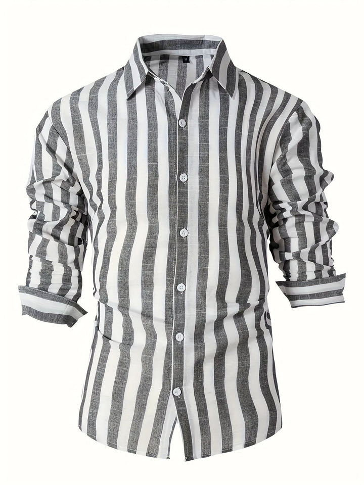 Levoire | Chemise À Manches Longues Rayée Pour Homme