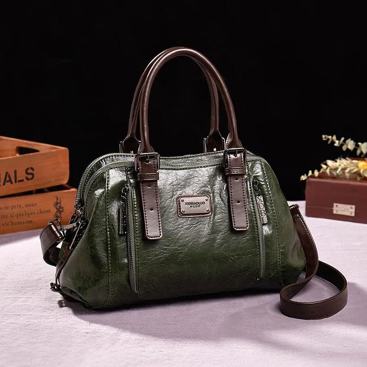 Levoire | Élégant Sac Bandoulière En Cuir Premium Vert