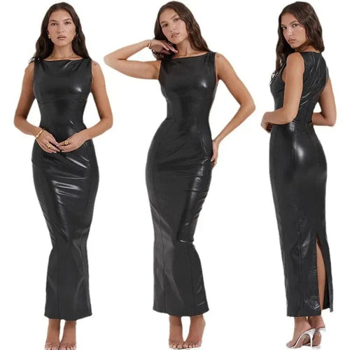 Levoire | Robe pour femmes en cuir PU