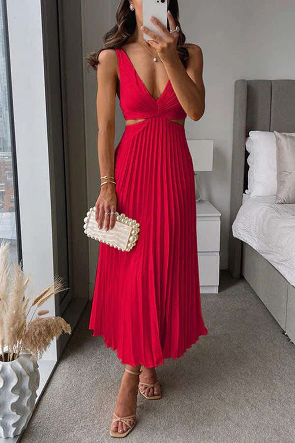 Levoire | Robe Midi Élégante Rot