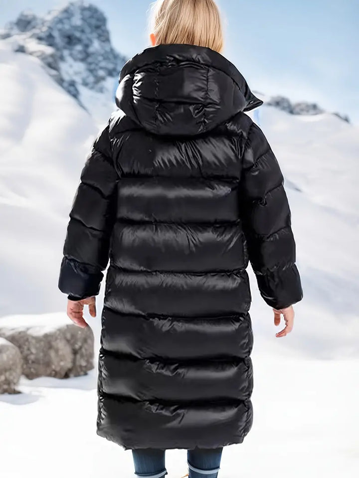 Avriane | Manteau matelassé plus long avec capuche pour fille Emma