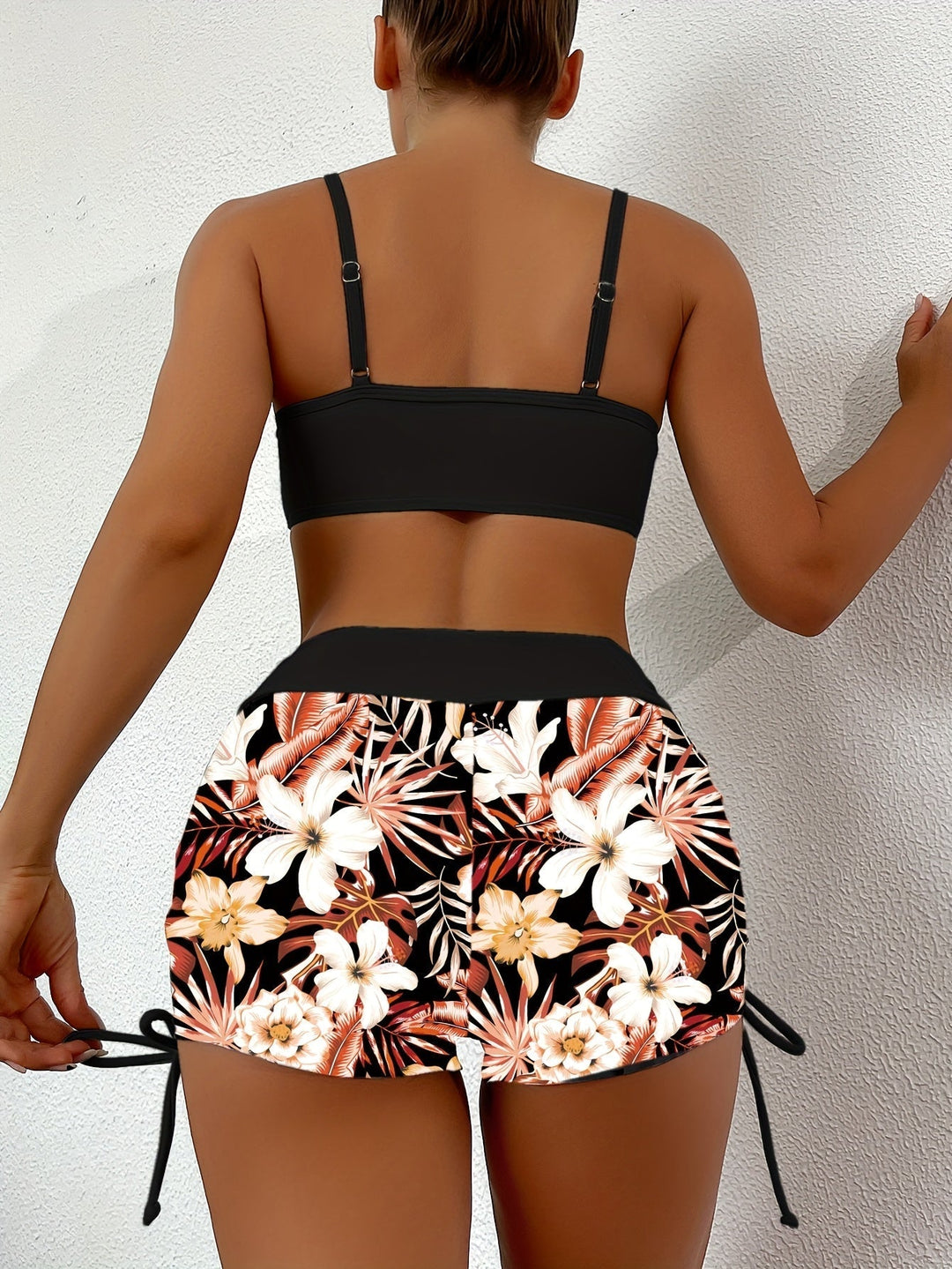 Levoire | Ensemble De Bikini Avec Taille Haute Et Cordon Pour Femmes