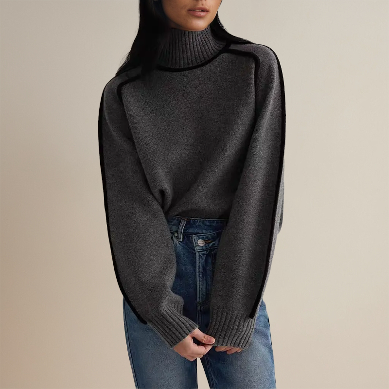 Levoire | CACHEMIRE COUTURE COL HAUT