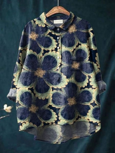 Levoire | Lila Blouse Motif Floral Chemisier Pour Un Look Frais Et Décontracté Fleurs 2