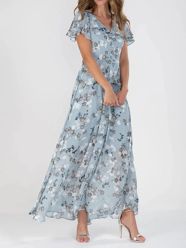 Levoire | Zara Robe Élégante Et Flatteuse Pour La Taille Bleu