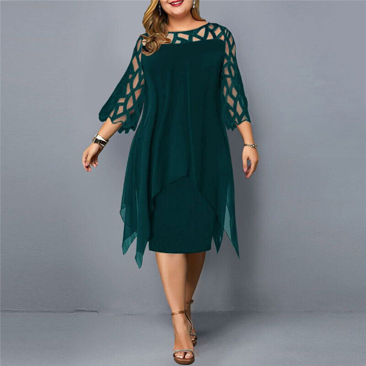 Levoire | Robe Midi Grande Taille Pour Femmes Vert